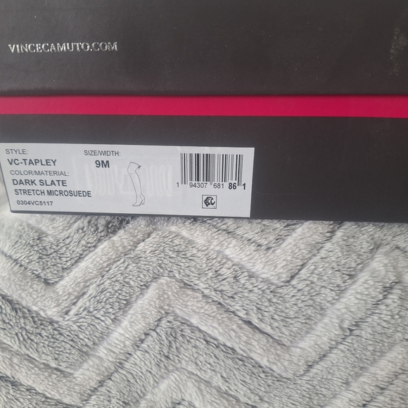 NWT VINCE CAMUTO TAPLEY OVER-THE-KNEE Boots, Dark Grey, sz 9 - Picture 2 of 6